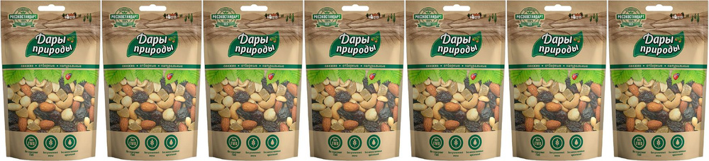 Ореховая смесь Дары Природы, комплект: 7 упаковок по 150 г  #1