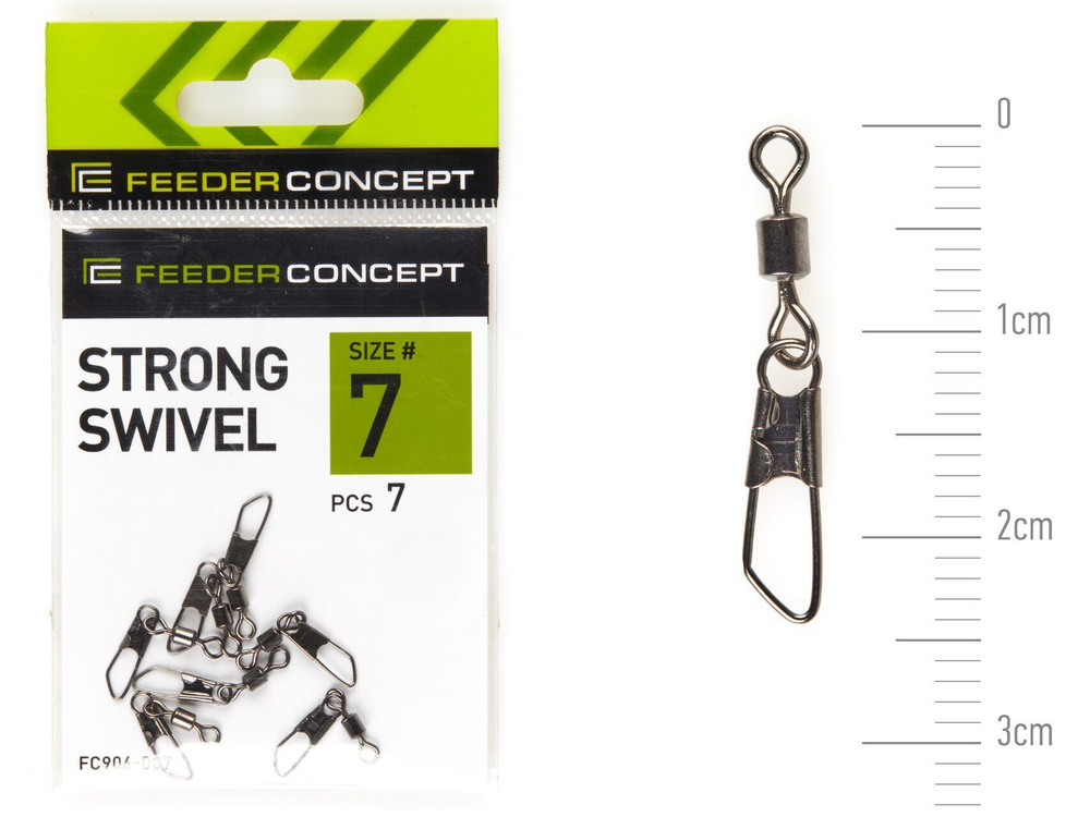 Вертлюги c застежками Feeder Concept STRONG SWIVEL 007 7шт #1