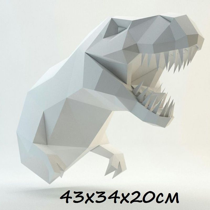 3D конструктор пазл T-Rex бел. #1