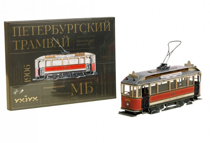 Сборная модель Умная Бумага Петербургский Трамвай УмБум605  #1