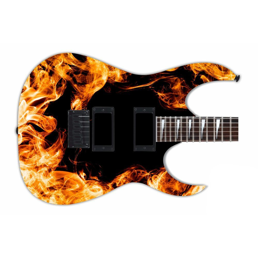 Виниловая наклейка - скин на гитару "Языки пламени" - купить с доставкой по выгодным ценам в интернет-магазине OZON (929767663)