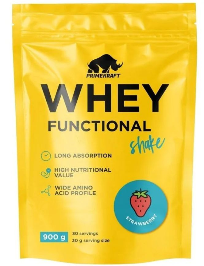 Коктейль протеиновый Prime Kraft (Прайм Крафт) Whey Functional Shake - Шоколад (дойпак 900 гр)  #1