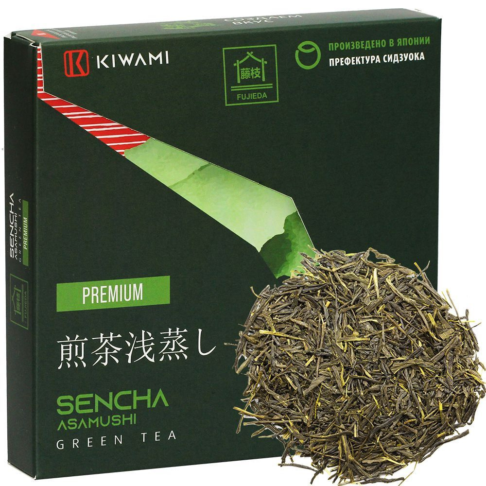 Японский зеленый чай СЕНЧА АСАМУШИ Premium, Fujieda, KIWAMI, 100 грамм  #1