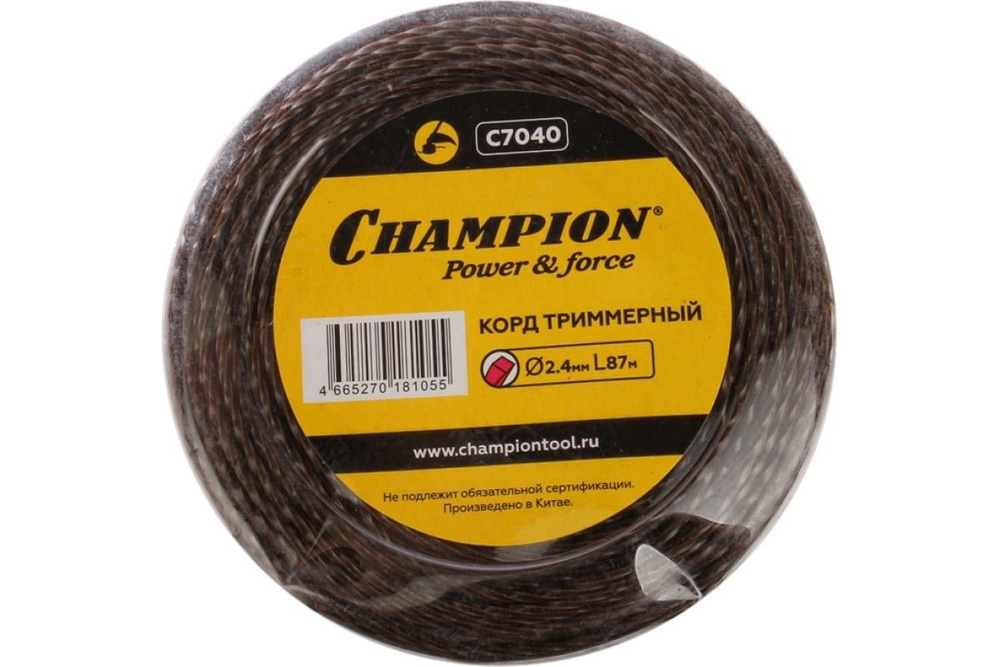 Корд трим.CHAMPION Magic 2.4мм*87м (витой квадрат) #1