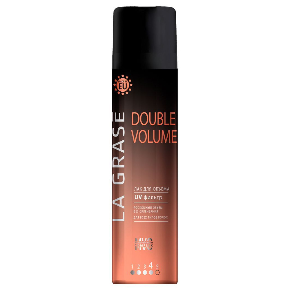 La Grase Лак для волос Double Volume, фиксация 4 75мл #1