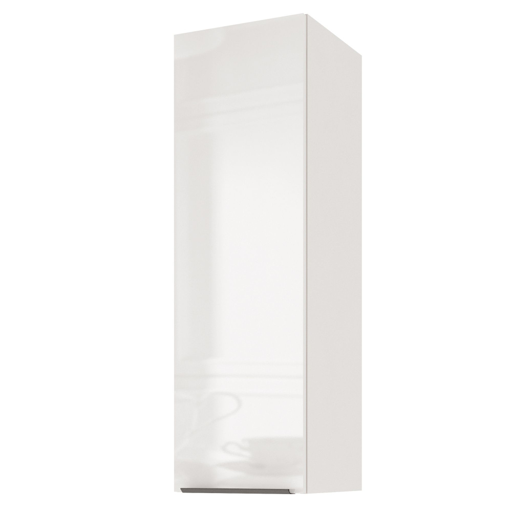 Кухонный модуль навесной LeoLana COLOR, распашной, высокий, Белый глянец/Белый, 30х31,2х96 см, 1 шт. #1