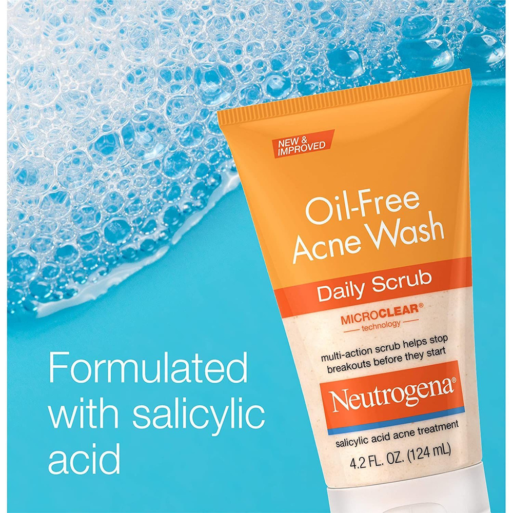 Neutrogena, Oil-Fresh Acne Wash, скраб для ежедневного умывания для предотвращения высыпаний и устранения #1