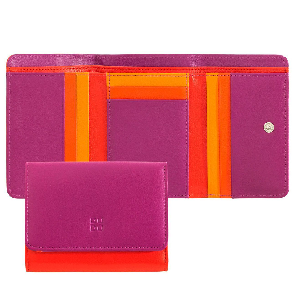 Итальянский цветной женский кожаный кошелек портмоне DuDu серии Pemba  #1