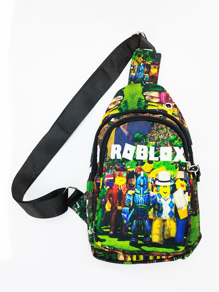 Рюкзак детский на плечо Roblox (Роблокс) / сумка для мелочей детская, сумка для телефона  #1