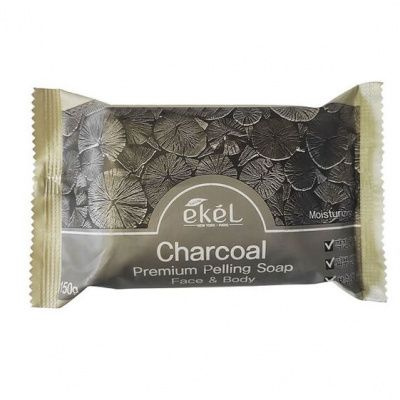 EKEL Мыло-скраб для лица и тела Древесный уголь Premium Peeling Soap Charcoal, 150 г  #1