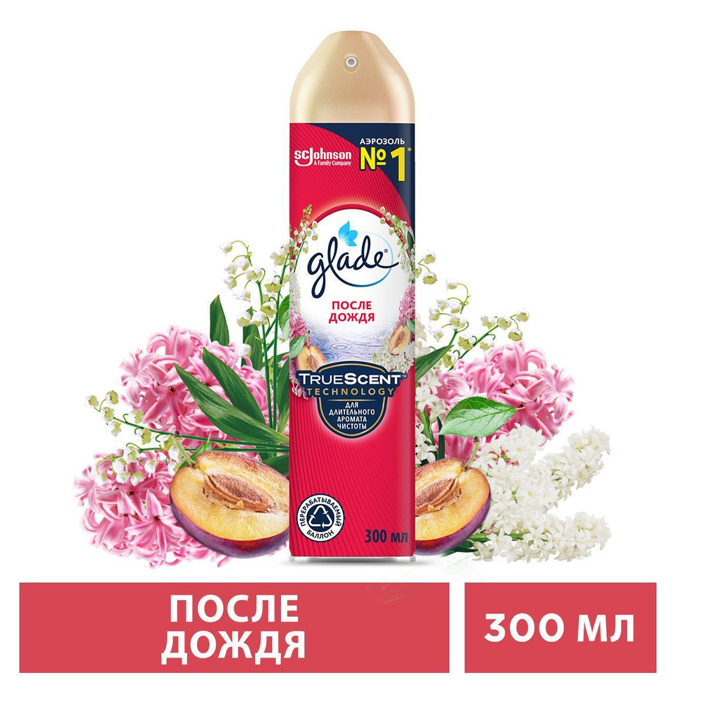 Glade Аэрозоль После дождя, 300мл - купить с доставкой по выгодным ...
