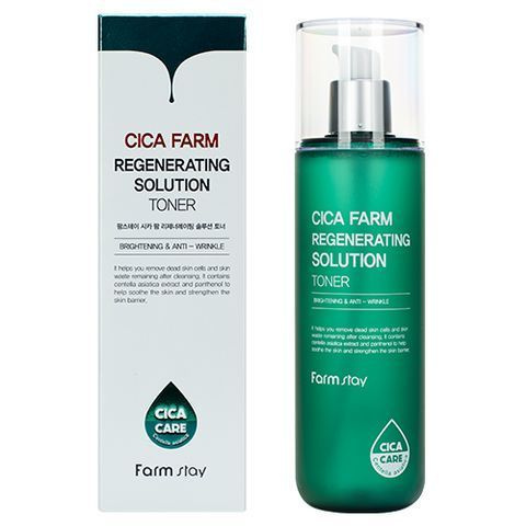 FarmStay Восстанавливающий тонер для лица с центеллой азиатской Cica Farm Regenerating Solution Toner, #1