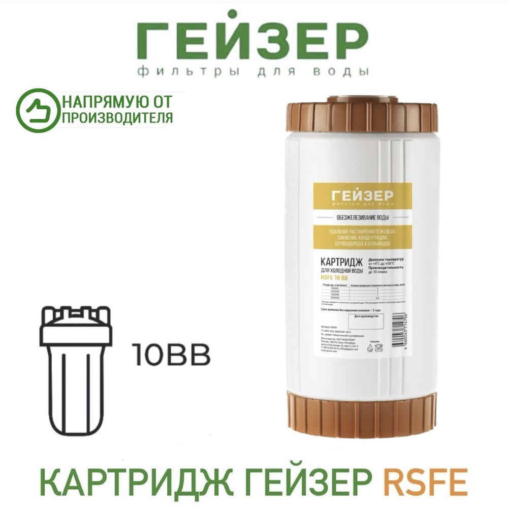 Картридж Гейзер RSFE-10ВВ, арт.28509 #1