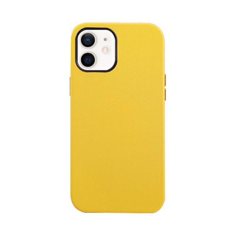 Чехол для смартфона Apple iPhone 12 и iPhone 12 Pro, K-Doo Noble Collection, кожаный, желтый  #1
