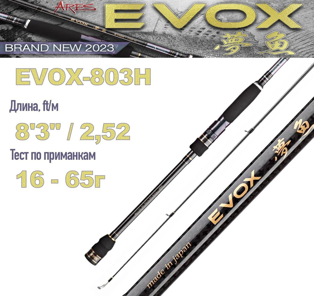 Спиннинг Ares EVOX 803H 16-65г, 252см #1