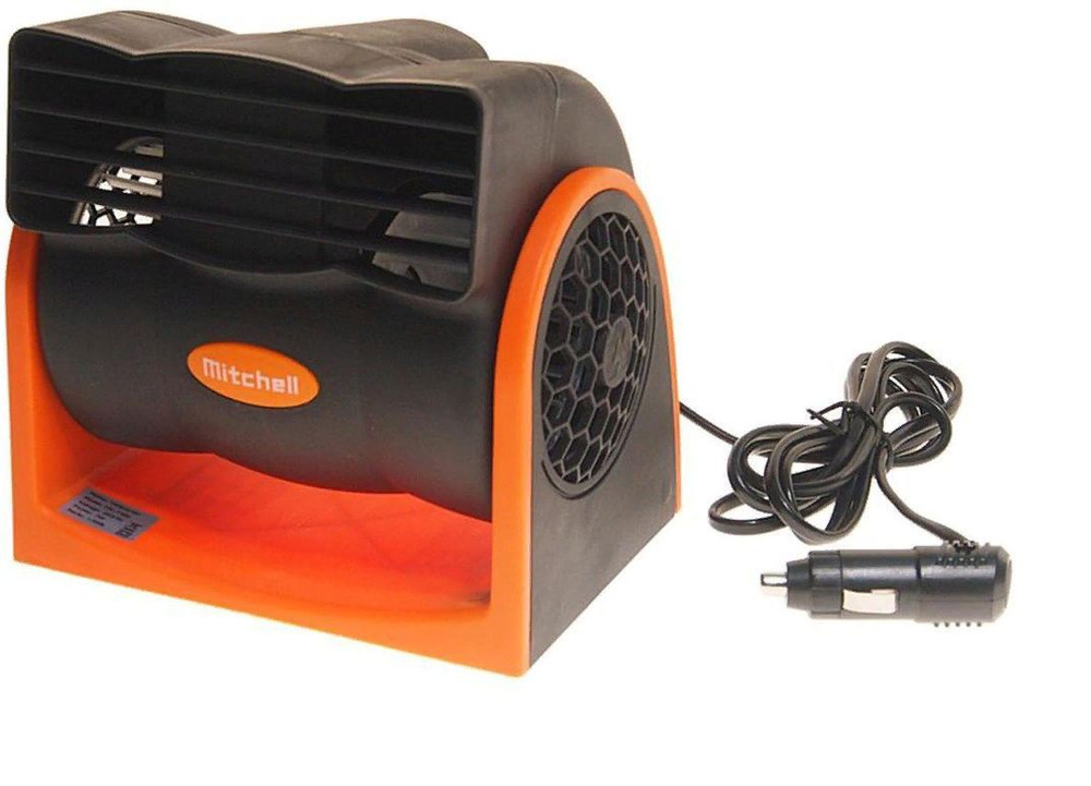 Вентилятор HX-302 16см (6") 24V (12/15W) диммер, безлопастной, black/orange MITCHELL NEW  #1