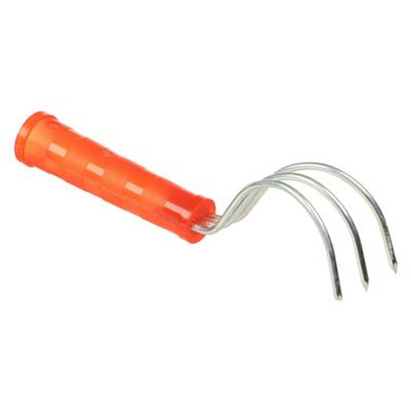 Грабли-рыхлитель садовый, 3 рожковый, с пластиковой ручкой, цвет оранжевый, 1 шт.  #1