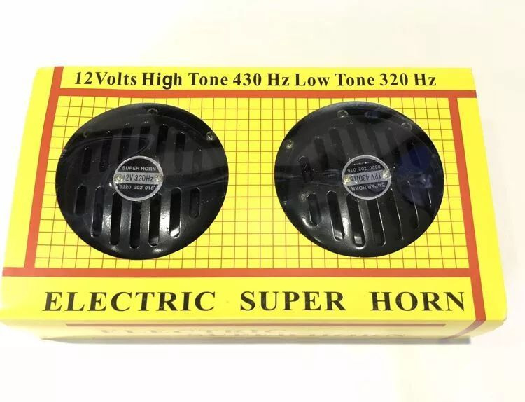 AVTOBUNS Сигнал звуковой "Super Horn" 12V 430/320Hz черный арт. W-1038B #1