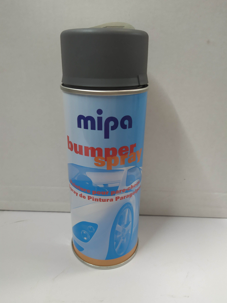 MIPA аэрозольная автоэмаль Bumper paint spray для пластика, структурная, серая 400мл  #1