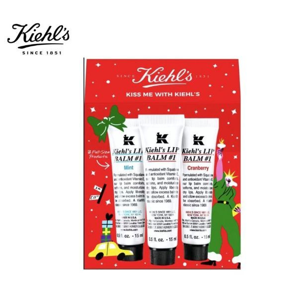 Kiehl's Блеск для губ/Набор помад Лимитированная версия 3*15мл.  #1