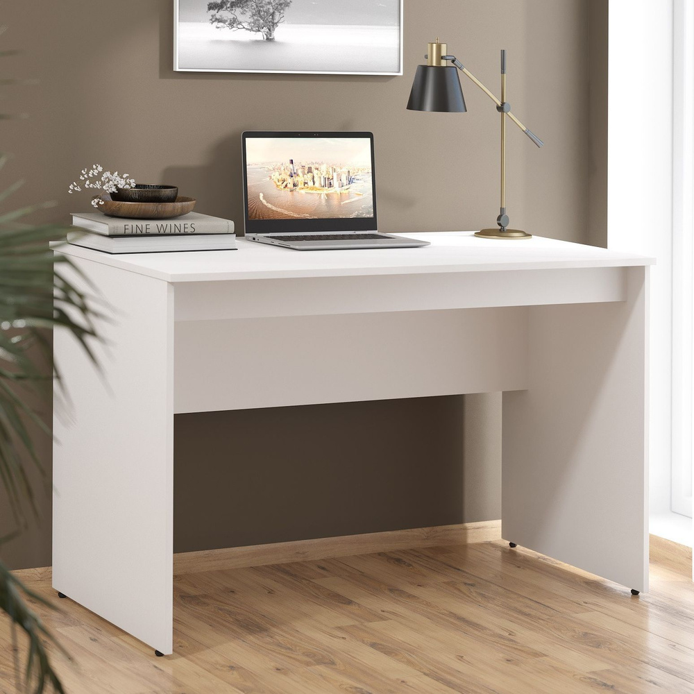 Письменный стол, компьютерный стол SKYLAND SIMPLE S-1200, белый, 120х60х76 см  #1