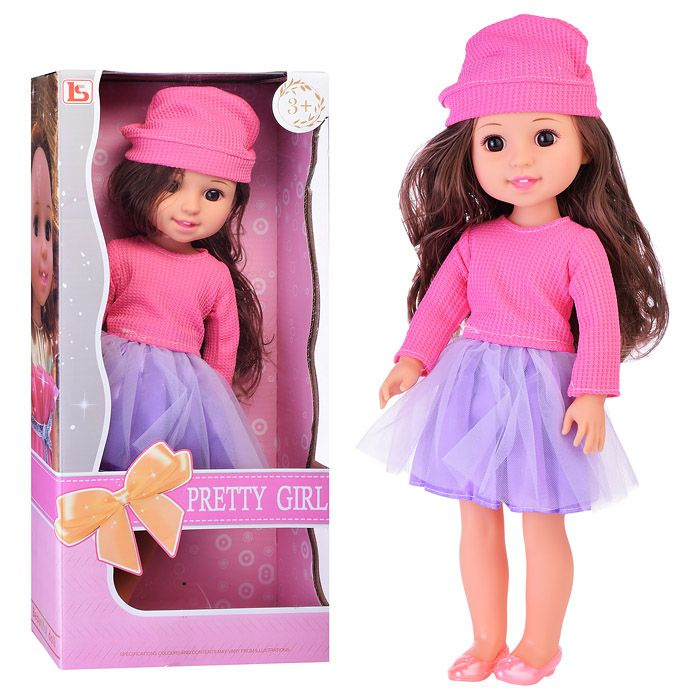 Кукла LS1502-2 "Красотка" в розовой шапочке, в коробке #1