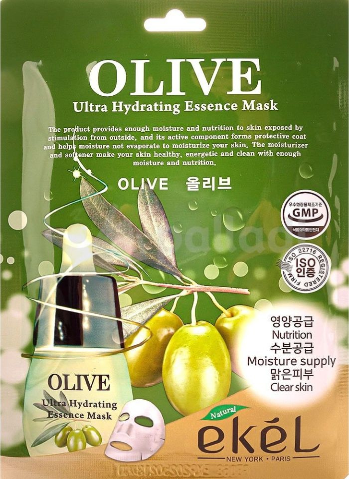 EKEL / Экель Olive Ultra Hydrating Essence Mask Маска для лица тканевая увлажняющая с экстрактом оливы #1