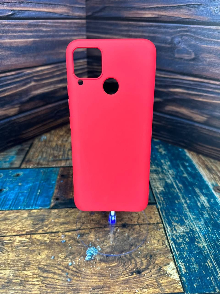 Силиконовый чехол для realme с15 красный / Silicone Case realme c15 red #1