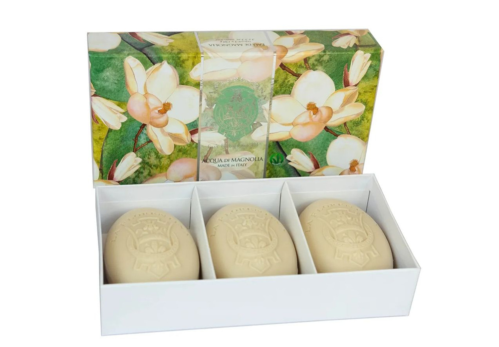 La Florentina Hand Soap Set Fresh Magnolia Набор мыла для рук с экстрактом Свежей магнолии 150 гр 3 шт #1