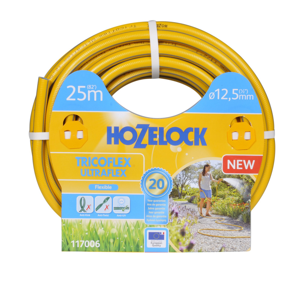 Шланг для полива HoZelock 117006 TRICOFLEX ULTRAFLEX, армированный, 12,5 мм (1/2"), 25 м  #1