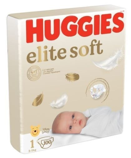 Huggies Подгузники для новорожденных Elite Soft, Размер 1, 3-5 кг, 100 шт/  #1