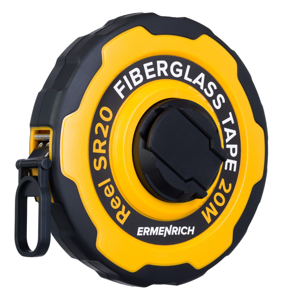 Рулетка ERMENRICH Reel SR20 81886, черный/желтый #1