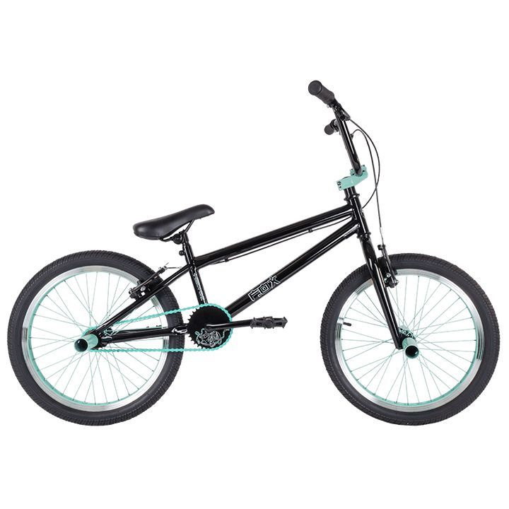 BMX велосипед 20" TECH TEAM FOX рама 20", бирюзовый/черный, на рост 155-175см, трюковой, подростковый, #1