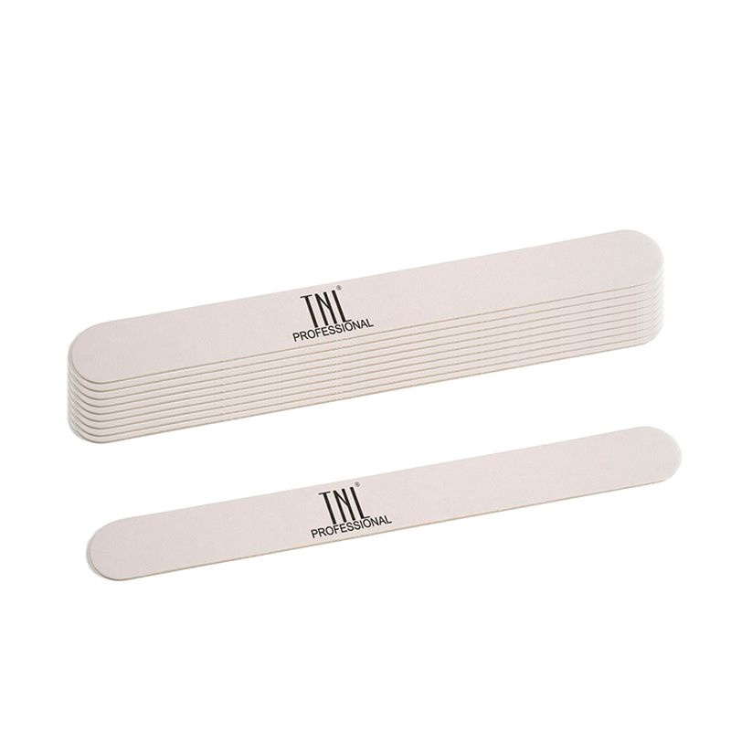 TNL, набор пилок для ногтей, маникюра тонкая 240/320 улучшенное качество (пластиковая основа, белые), #1