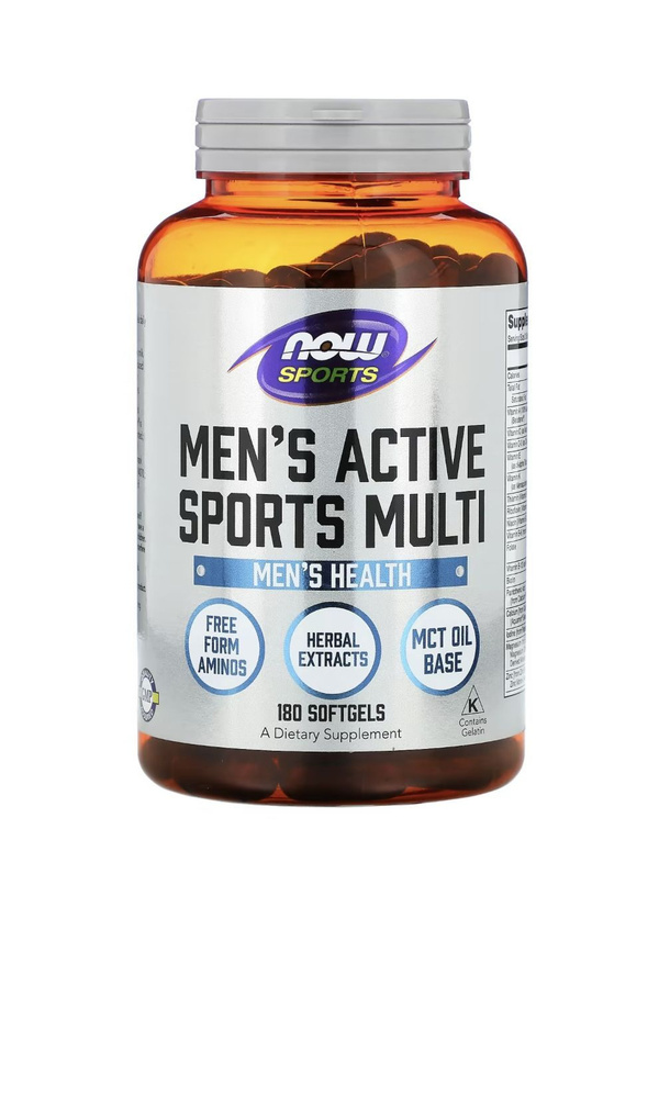 Комплекс Мультивитаминов для Мужчин NOW Men's Active Sports Multi 180