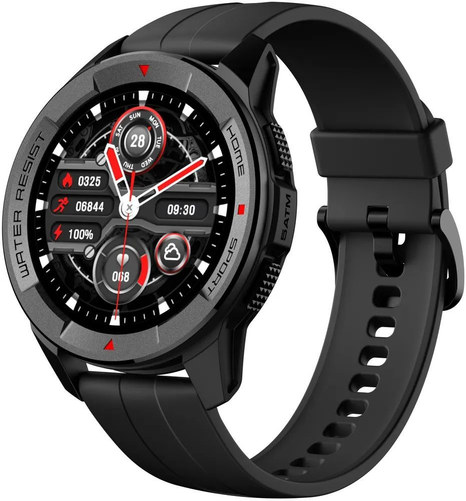Mibro Умные часы Watch X1 (Xiaomi Ecosystem), (XPAW005, поддержка русского интерфейса), Чёрный/Black #1
