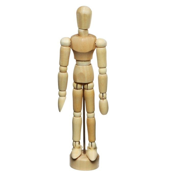 Модель деревянная художественная, манекен - Человек 14 см  #1
