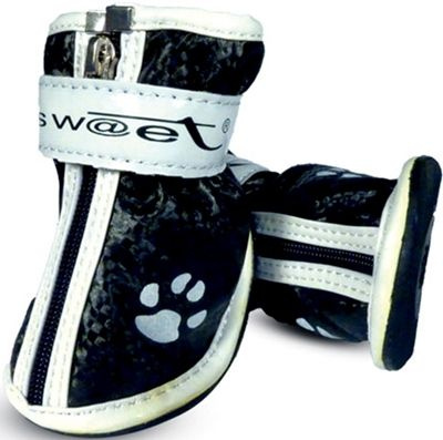 Ботинки для собак черные с "лапками" 4шт*45*40*50мм TRIOL #1