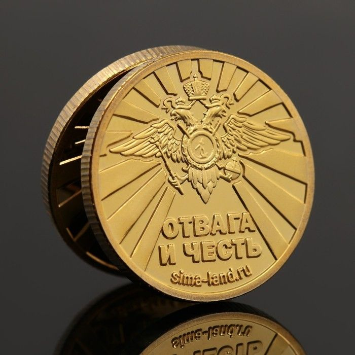 Монета МВД России, d 2,2 см #1