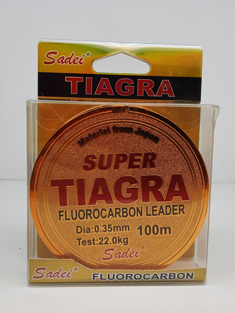 Леска TIAGRA FLUOROCARBON SADEI флюорокарбон 0.35 мм. 22.00 кг. 100 м. #1