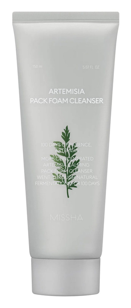 MISSHA Успокаивающая пенка-маска для умывания с экстрактом полыни Artemisia Pack Foam Cleanser, 150 мл #1