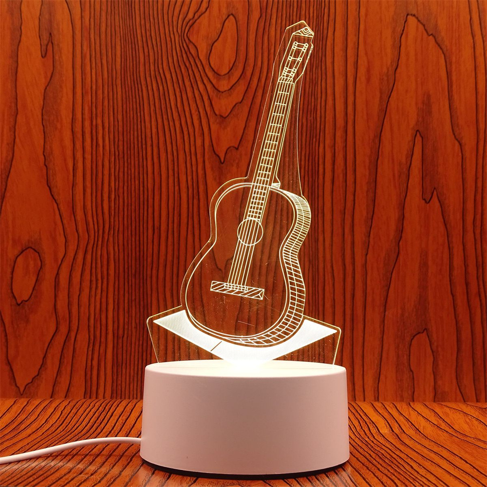 Светильник 3D (ночник) Гитара #1