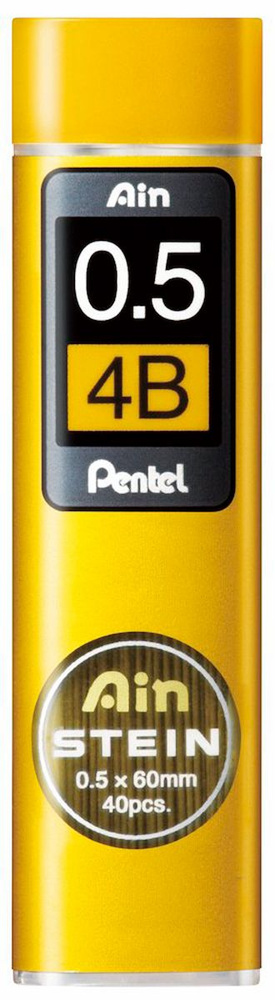 Грифель,стержень для автоматических карандашей "Pentel" Ain Stein, 0.5 мм, 40 грифелей в тубе C275-4BO #1