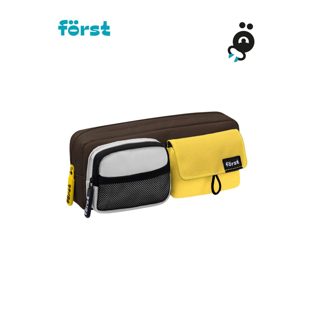 Пенал Forst "Yellow Cab", мягкий, 1 отделение, 2 кармана, 210х80х40 мм, полиэстер (FT-PM-030306)  #1