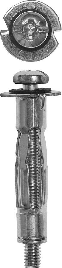 ЗУБР 300 шт., М4х21х5 мм, оцинкованный, с винтом, анкер МОЛЛИ для пустотелых конструкций  #1