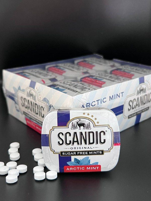 Освежающие конфеты Скандик с ксилитом Арктическая мята 18 упаковок  #1