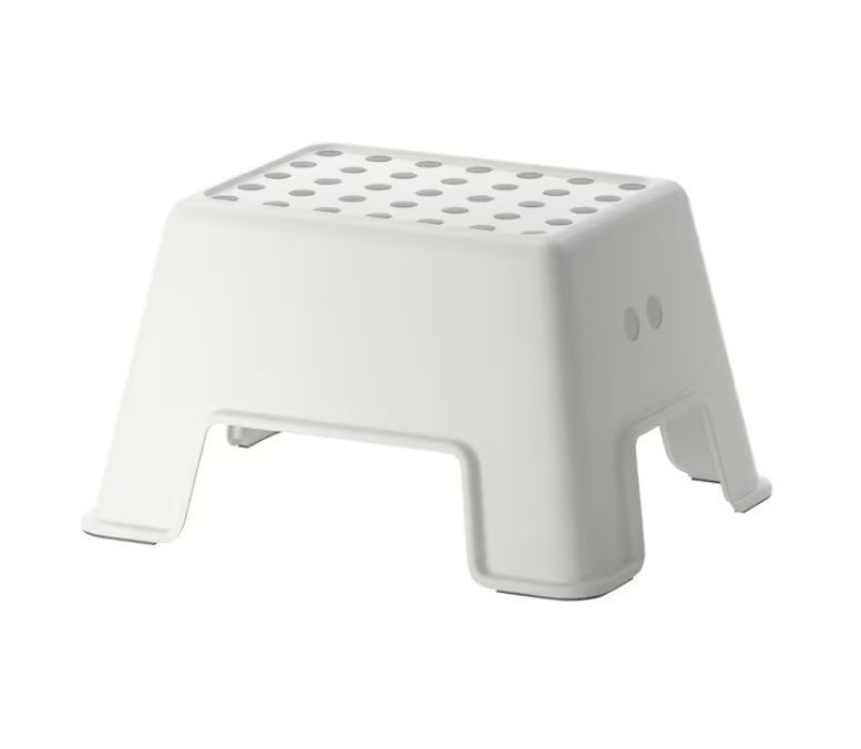 Табурет-подножка/подставка IKEA BOLMEN/БОЛЬМЕН, белый #1