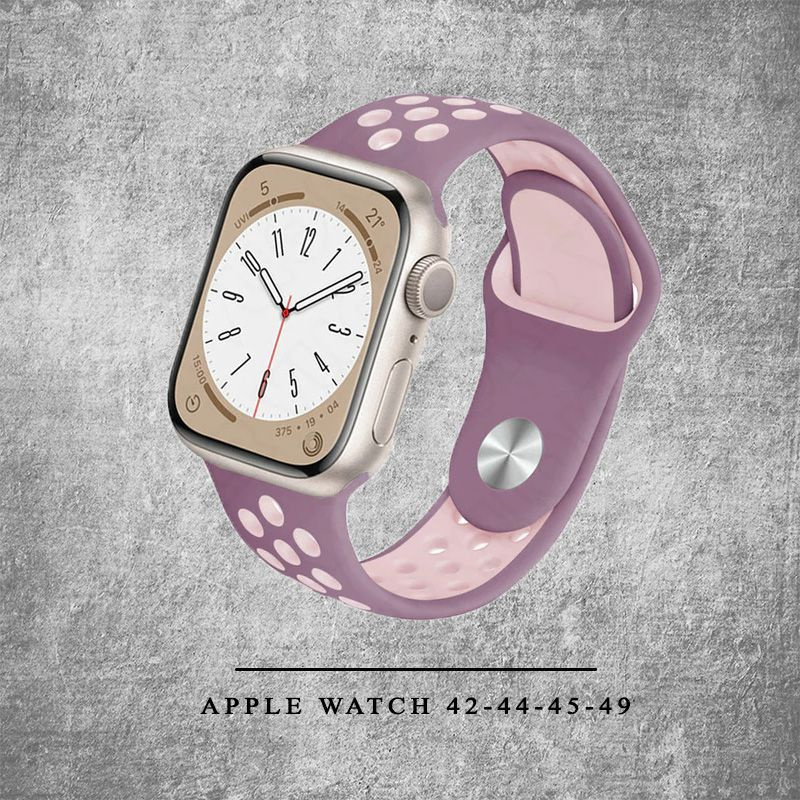 Силиконовый ремешок для Apple Watch Silicone 42-44-45-49 мм / браслет на эпл вотч Apple Watch Ultra, #1