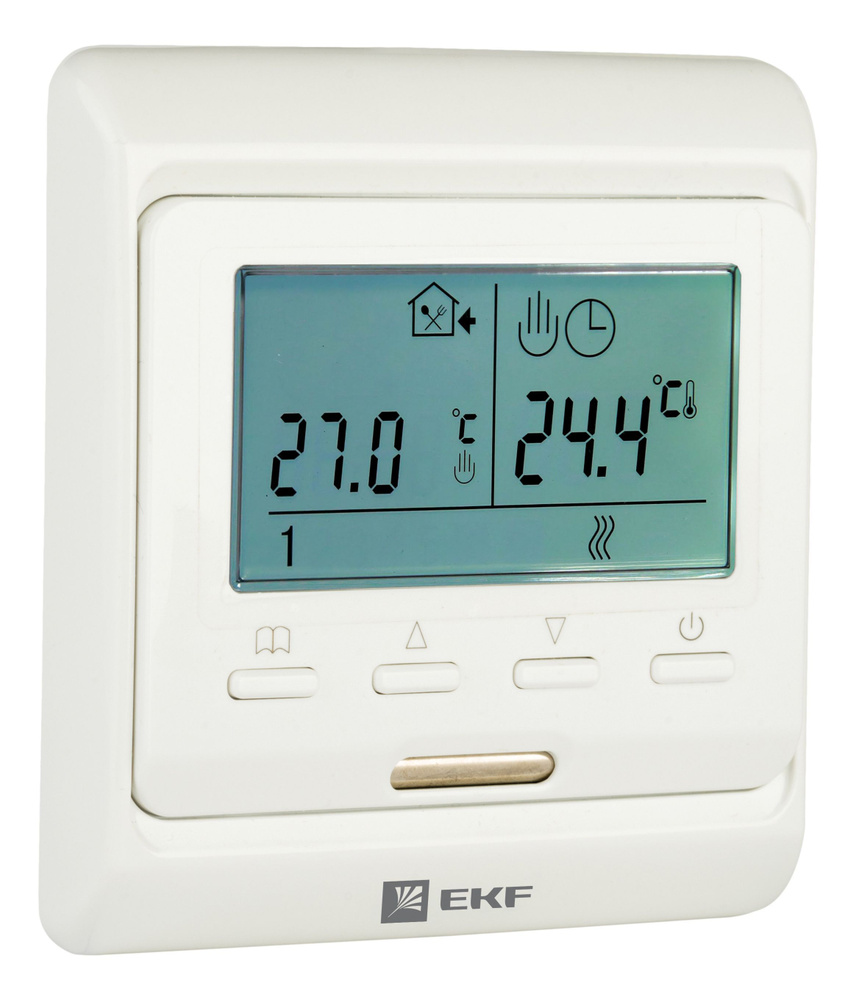 EKF Терморегулятор/термостат до 3500Вт Для теплого пола, белый  #1
