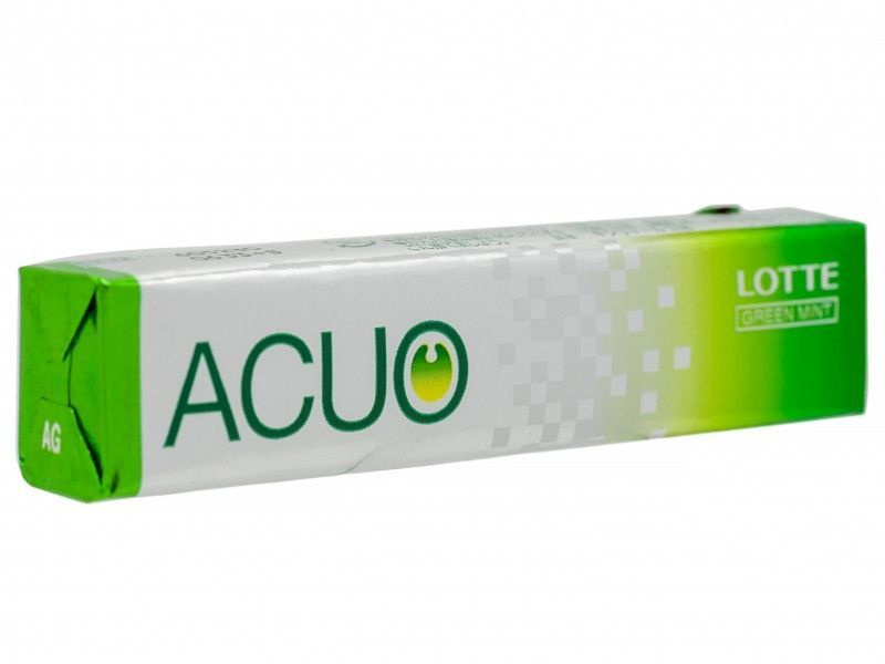 Резинка жевательная ACUO зеленая мята, Lotte (2шт х 21гр) #1